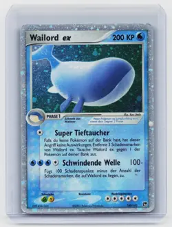 Wailord ex - Pokemon Karte TCG 100/100 Rare Holo ex EX Sandsturm /M35 - Image 2