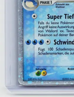 Wailord ex - Pokemon Karte TCG 100/100 Rare Holo ex EX Sandsturm /M35 - Image 5