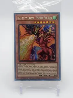 Yugioh Harpies Pet Dragon - Fearsome Fire Blast- LDS3-EN138 - Secret - 1st Ed - Image 1