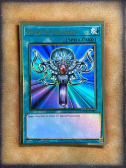 Yugioh Monster Reborn MAGO-EN045 Gold Rare 1st Ed NM - Image 1