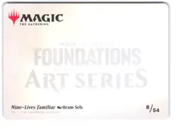 Nine-Lives Familiar Art Card (/54) #8 Art Series: Foundations NM - Image 2