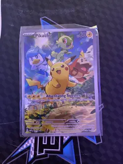 Scarlet & Violet Paldea Evolved Pikachu #27 SVP en Pikachu Promo Card 027 rare - Image 1
