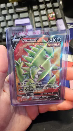 Tyranitar V - 154/163 - Pokemon Battle Styles Sword Shield Full Art Rare Card - Image 1