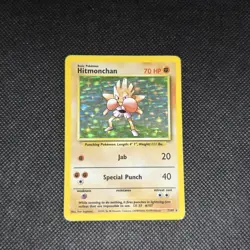 Hitmonchan - 7/102 - Pokemon Base Set Unlimited Holo Rare Card WOTC 1999 - Image 1