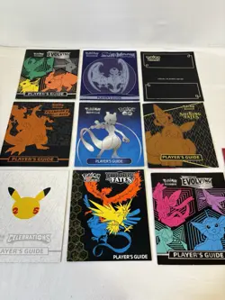 9 × Sword & Shield Pokemon ETB Player’s Guide Lot Trading Card Game Guides - Image 1