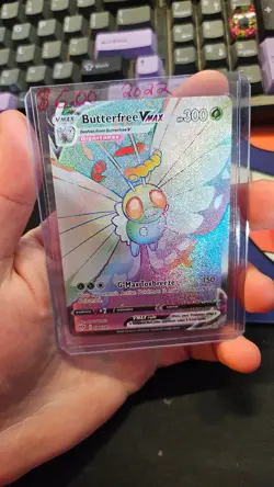 Pokemon TCG Butterfree VMAX Darkness Ablaze 190/189 Secret Rare Card - Image 1