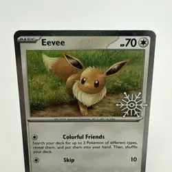 EEVEE 133/165 Pokemon TCG Holiday Calendar 2025 Holo Festive Stamp Promo Card - Image 2
