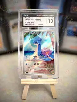 CGC 10 Misty's Lapras AR 072/063 Japanese Heat Wave Arena Art Rare Pokemon Card - Image 1