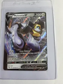 Melmetal V 047/078 - Miscut (MC) - Pokemon Go - Pokemon Card Error - Image 1