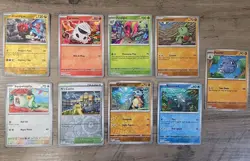 Pokemon TCG Journey Together 8 Card Reverse Holo Lot NM - Image 1