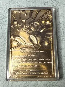 Pokemon 1999 Pikachu Gold Plated Card Burger King Promo With Certificate - Image 3