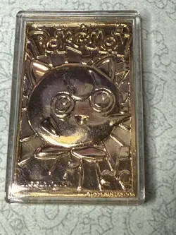 Pokemon 1999 Pikachu Gold Plated Card Burger King Promo With Certificate - Image 4