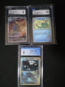 Three CGC Slab Lot Pokemon TCG Cards - Image 1