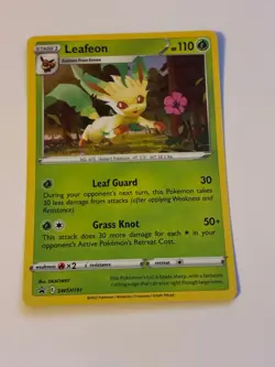 Pokemon Card Leafeon SWSH191 Black Star Promo Holo Near Mint - Image 1
