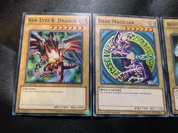 Yugioh Big Three - Blue Eyes, Red Eyes, Dark Magician Yugioh Card Set - Image 3