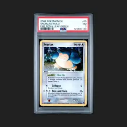 POKEMON CARD 2004 EX SNORLAX HOLO FIRE RED & LEAF GREEN #15 GRADED PSA 7 - Image 1
