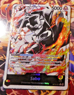 One Piece Card Game English Carte Promo SABO ST13-001 L ALT Mint - Image 1