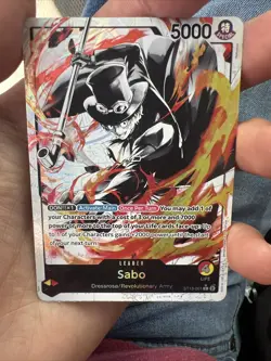 One Piece Card Game The Three Brothers ST13-001 Sabo Leader Alt Art Ink English - Image 3