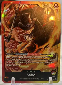 One Piece Card Game The Three Brothers ST13-001 Sabo Leader English - Image 1