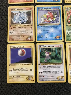 1st Edition Pokemon WOTC Lot Gym Challenge/Heroes With 14 Cards! LP-MP Condition - Image 2