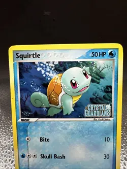 Pokemon Squirtle EX Crystal Guardians Reverse Stamped Holo Card 63/100 - Image 3