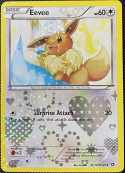 Eevee RC14/RC25 Legendary Treasures: Radiant Collection Holo - Pokemon Card - Image 1
