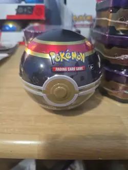 Pokemon TCG Poke Ball Tin Sealed 3 Booster Packs & Coin 2023 Trading Card Game - Image 1