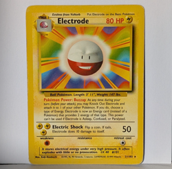 Electrode 21/102 Base Set Non-Holo Rare 1999 WOTC Vintage Pokemon Card - LP/MP - Image 1