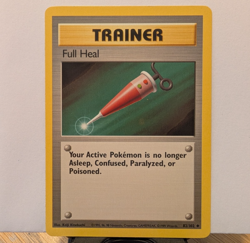 Full Heal 82/102 Base Set 1999 WOTC Vintage Pokemon Trainer Card - NM/LP - Image 1
