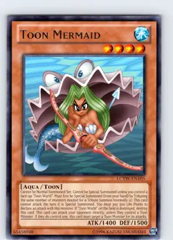 Yu-Gi-Oh TCG Toon Mermaid LCYW-EN105 Unlimited Regular Rare Card NM - Image 1