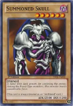 Yugioh - Summoned Skull - 1st Edition NM - Plus Free Holographic Card - Image 1