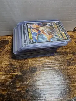 32 HOLO Pokemon Card Lot - Hits And Bulk With Top Loaders And Sleeves - Image 2