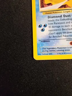 2000 Pokemon TCG Articuno Black Star Promo 22 WOTC Vintage Card LP - Image 4