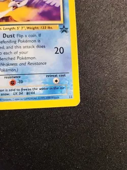 2000 Pokemon TCG Articuno Black Star Promo 22 WOTC Vintage Card LP - Image 5
