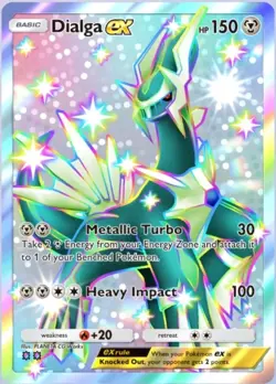 Pokemon TCG Pocket SHINY Dialga ex FULL ART card (ENG) - Image 1