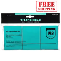 Ultra Thick 150 Turquoise Card Sleeves for Optimal Game Play - Anti-Slip Design - Image 1
