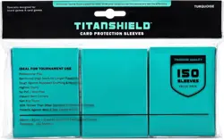 Ultra Thick 150 Turquoise Card Sleeves for Optimal Game Play - Anti-Slip Design - Image 3
