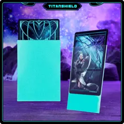 Ultra Thick 150 Turquoise Card Sleeves for Optimal Game Play - Anti-Slip Design - Image 4