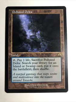 Polluted Delta (Retro Frame) Modern Horizons 3 Rare NM (Pack Fresh)MTG TCG - Image 1