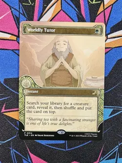 Worldly Tutor NM Showcase MTG Avatar: The Last Airbender TLE Unplayed Magic - Image 1