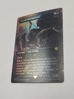 MTG Magic Lord Of The Rings Orcish Bowmasters Borderless FOIL - Image 4