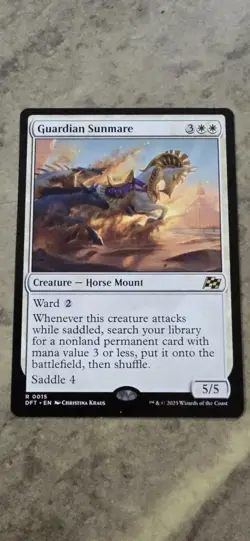 Guardian Sunmare Aetherdrift Regular Creature Horse Mount Rare MTG NM - Image 1