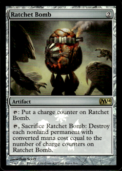 MTG Magic the Gathering Ratchet Bomb (215/262) Magic 2014 NM FOIL - Image 1