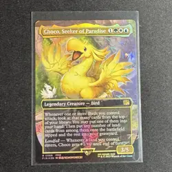 Choco, Seeker of Paradise 569 Borderless Chocobo Track Foil Final Fantasy MTG NM - Image 1