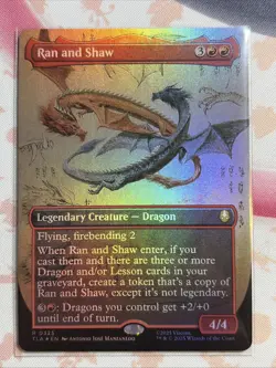 1x WOTC Avatar: The Last Airbender Ran and Shaw foil (Borderless) (R) 0325 NM x1 - Image 1
