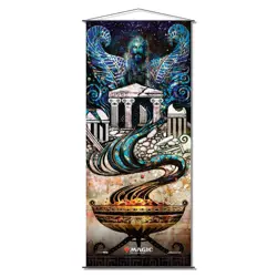 Ultra Pro MTG Theros Beyond Death Medomai's Prophecy Wall Scroll 16 x 37.4" - Image 1