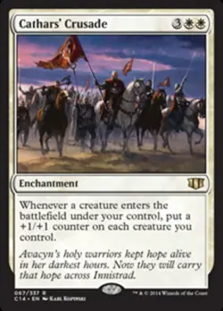 [1x] Cathars' Crusade Near Mint, English Commander 2014 MTG Magic - Image 1