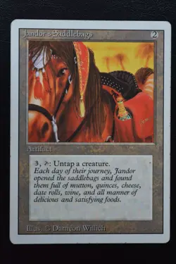 Magic The Gathering MTG JANDOR'S SADDLEBAGS Revised Edition HP Heavily Played - Image 1