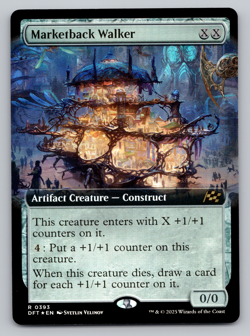 Marketback Walker FOIL Ext Art- MTG Aetherdrift - Image 1