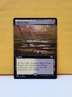 1x EXTENDED ART Marsh Flats, NM, Modern Horizons 2 (MH2), Magic Gathering, MtG - Image 1